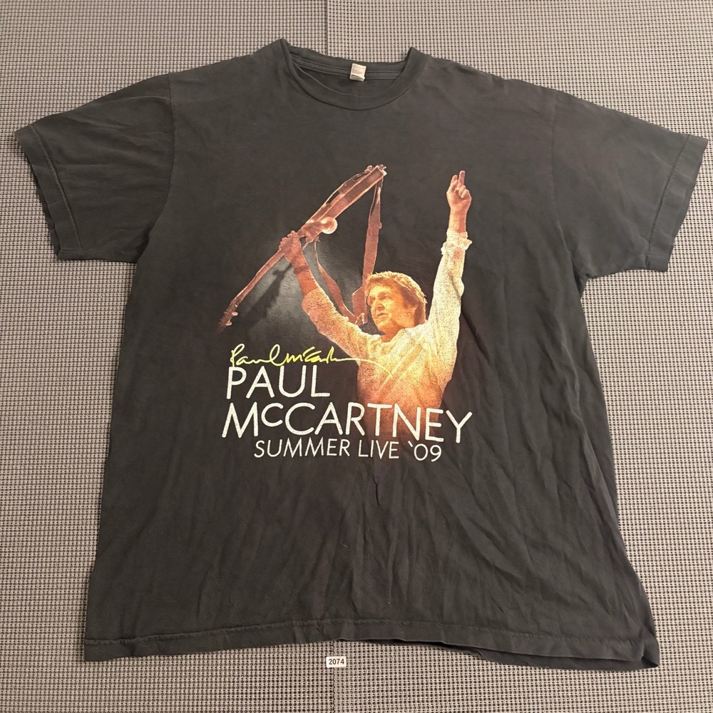 Paul McCartney Summer Live 09 Boston Concert Tour T-Shirt American Apparel Large